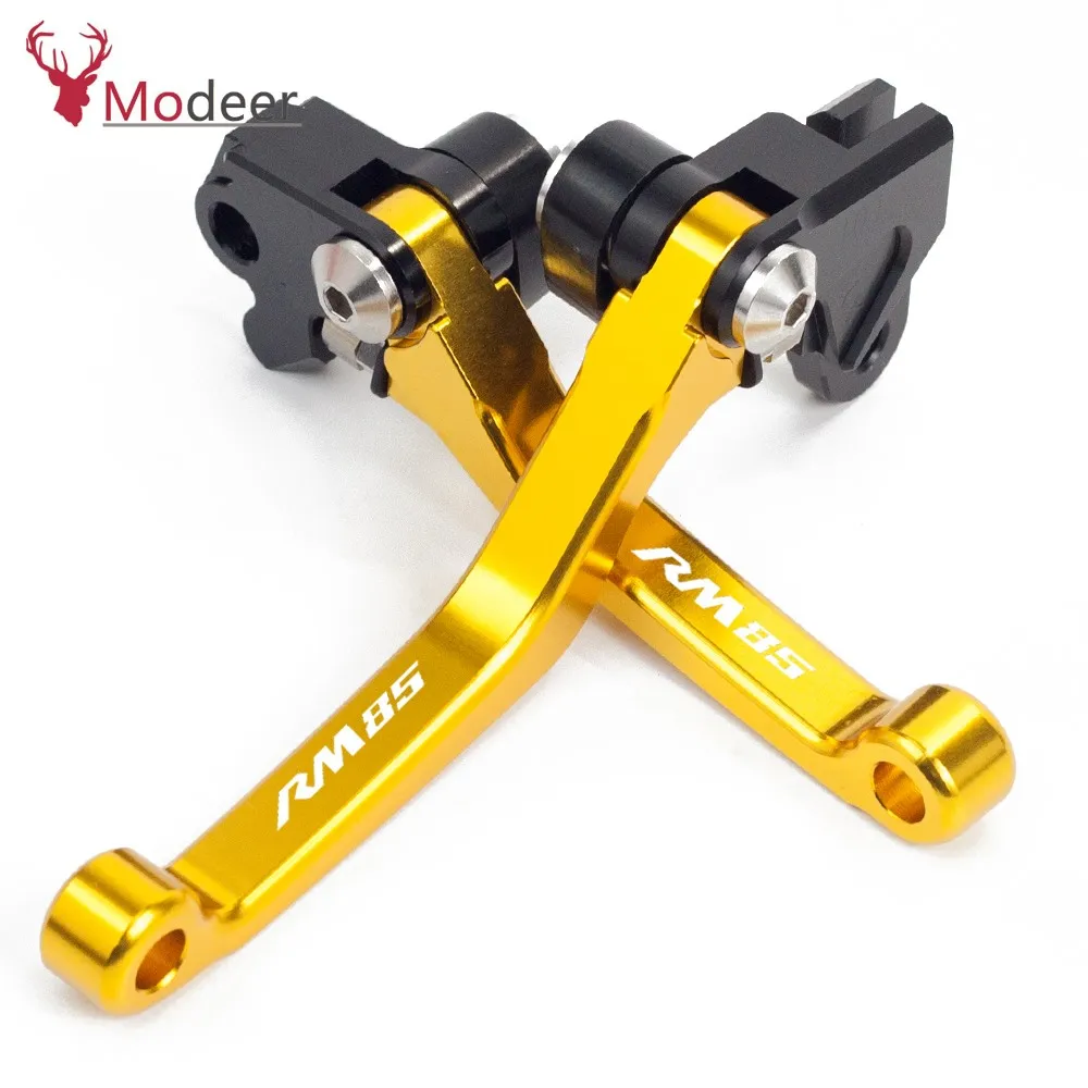 Motorcycle CNC Pivot Brake Clutch Lever Dirt Bike Motocross handlebar Levers For Suzuki RM85 RM 85 2005-2014 2015 2016 2017 (2)_Jc