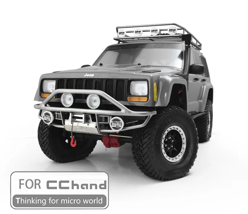 Металлический передний бампер для CChand SCX10 SCX 10 II 90046/90047 cherokee|Детали и аксессуары| |