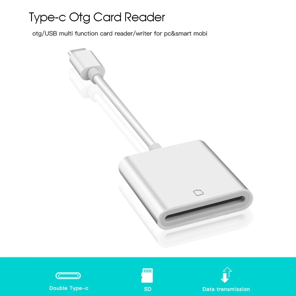Портативный USB 3,1 type C USB-C для SD устройство чтения карт памяти адаптер кабель type-C OTG кардридер для Macbook samsung huawei Xiaomi