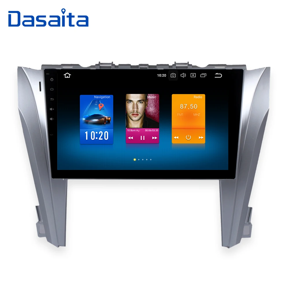 Dasaita 10 2 &quotips экран Авторадио din android 9 0 gps для toyota camry 2015 2016 головное устройство