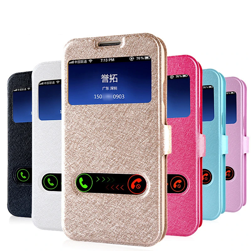 Noble Luxury Phone Case For Samsung S4 Case Samsung Galaxy S4 S5 Cover Silk Leather Silicone