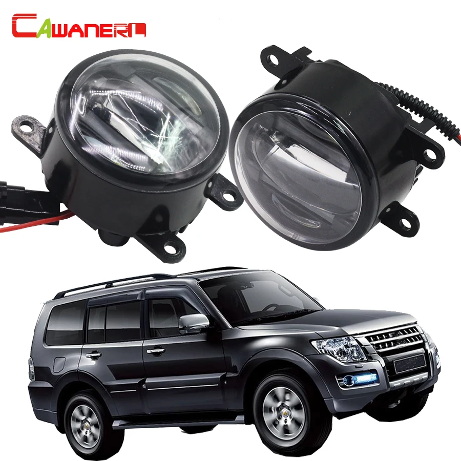 Cawanerl 2 Pieces Car Front Fog Light LED DRL Daytime Running Lamp Styling For Mitsubishi Pajero 4/IV Van V80 V90 Box 2007-2015 цена Cawanerl 2 Pieces Car Front Fog Light LED DRL Daytime Running Lamp Styling For Mitsubishi Pajero 4/IV Van V80 V90 Box 2007-2015 цены онлайн