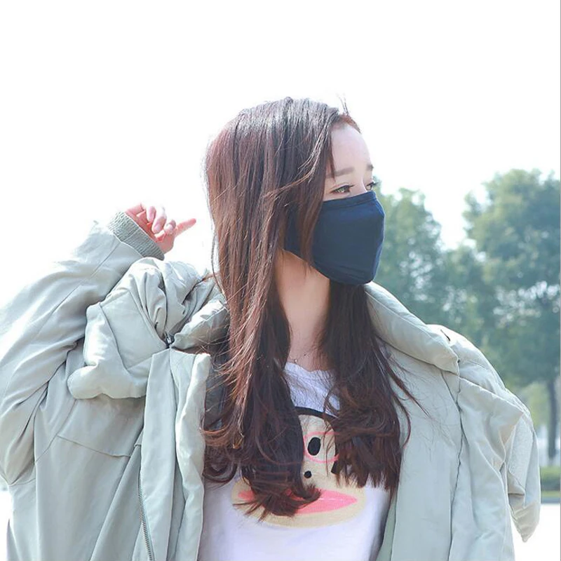 

Cotton three layers filter Mouth Masks Adjustable Washable Anti dust Mask Face filter Windproof Mouth-muffle PM2.5 MR105