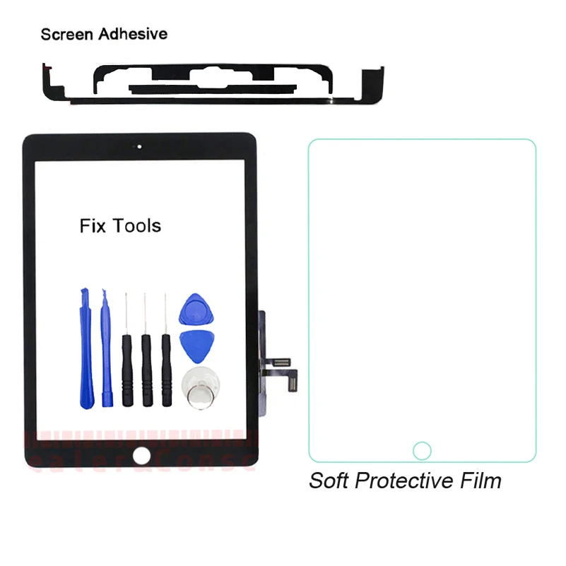 1 шт. дигитайзер сенсорного экрана для iPad Air (версия 2013) A1474 A1475 A1476 внешнее стекло +