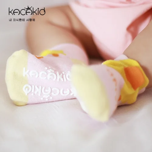 Очень милые носки для малышей Лето-осень, хлопковые милые Нескользящие носки для новорожденных мальчиков и девочек, мягкие носки-тапочки с рисунком