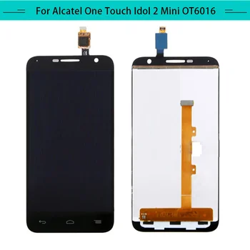 

3PCS For Alcatel Idol2 Mini OT6016 6016A 6016D 6016E LCD Display Assembly Complete Digitizer with touch Screen Free Shipping