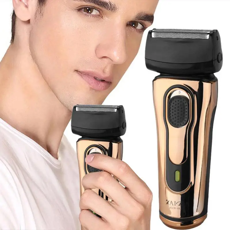 

3W KM Man Rechargeable Razor Reciprocating Electric Gold Beard Shaver shaving machine for Man Face Care