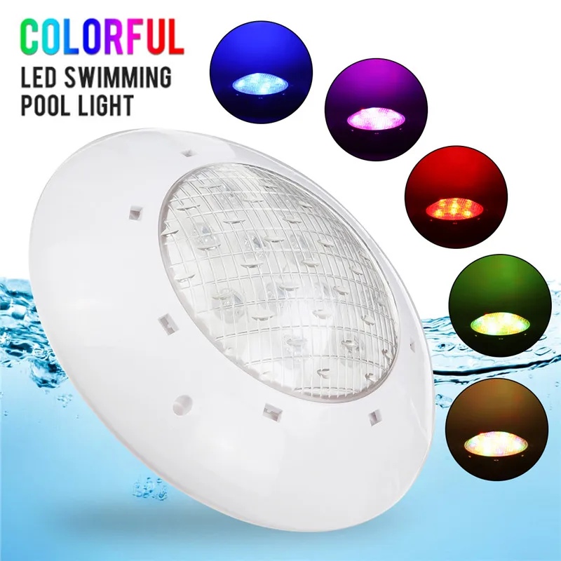

New 85W RGB Led Swimming Pool Light IP68 Waterproof AC12V Outdoor RGB UnderWater Light Pond Led Piscina Luz Spotlight+Control