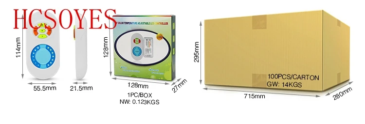 Mi свет FUT022 Светодиодные ленты Управление Лер 2 4 ГГц rf дистанционного Wi-Fi brighness