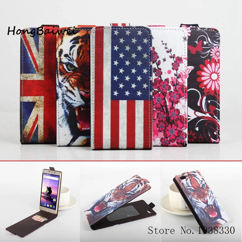 Hongbaiwei 5 Painted Styles Elephone M2 Case Original High Quality Protective Flip Leather Shell Back Cover case For | Мобильные