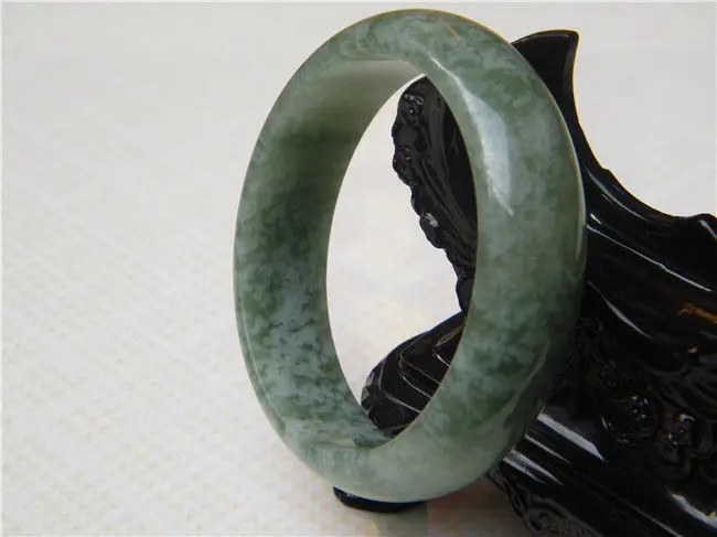 

FREE SHIPPING>>>@@ NEW FASHION 100% NATURAL GREEN GRADE A BEAUTIFUL JADEITE JADE BRACELET 55.5 MM NEW