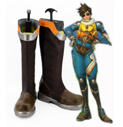 

Ботинки для косплея OW Tracer Slipstream Skin, обувь для вечеринки, для шоу, обувь для взрослых
