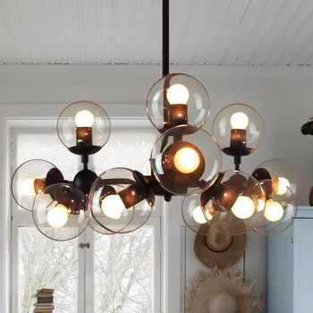 

vintage pendant lamp loft disign style light kitchen dining room lampara edison light fixture Mordern Nordic retro pendant light