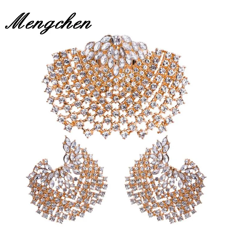 

New arrival Exaggerated Bohemian Rings Earrings Jewelry Set Engagement Wedding Jewelry Sets For Women