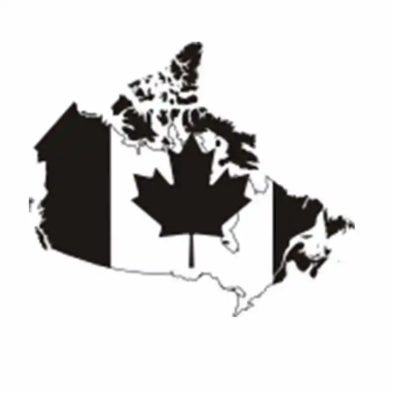Canada Mappa Adesivo Decalcomania Poster Arte Vinile Adesivi Murali Pegatina Quadro Parede Decor Murale Canada Mappa Adesivo
