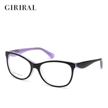 Ацетатные Женские оправы для очков, круглые дизайнерские оптические Брендовые очки для близорукости# BC3813