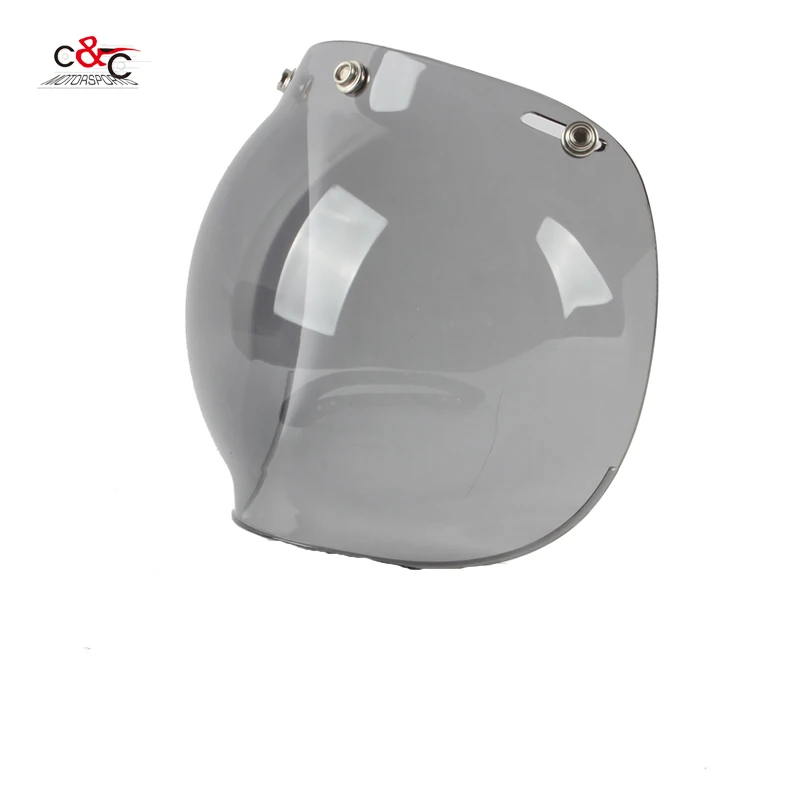 capacete каско винтажные мотоциклетный шлем в стиле ретро 3 кнопки защитный смотровой щиток щит стекло открытым лицом очки для шлема - Цвет: black
