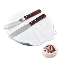 Торт Поворотная тортовница инструменты для украшения пирожные с кремом подставка для еды Кухонные гаджеты для торта нож для теста Аксессуары для выпечки 6 шт