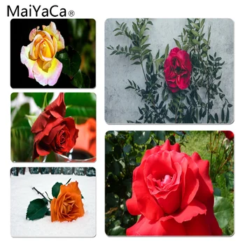 

MaiYaCa Wild rose Leaves DIY Design Pattern Game mousepad Size for 25X29cm Gaming Mousepads