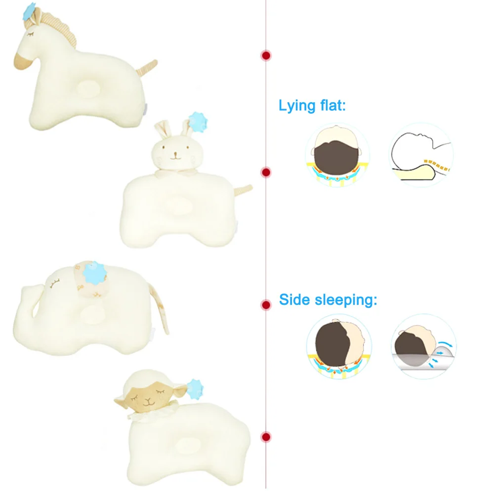 Подушка для детского сна детская органический цветной хлопок детские животные стереотипы подушки детские балансный Кровать сна подушки
