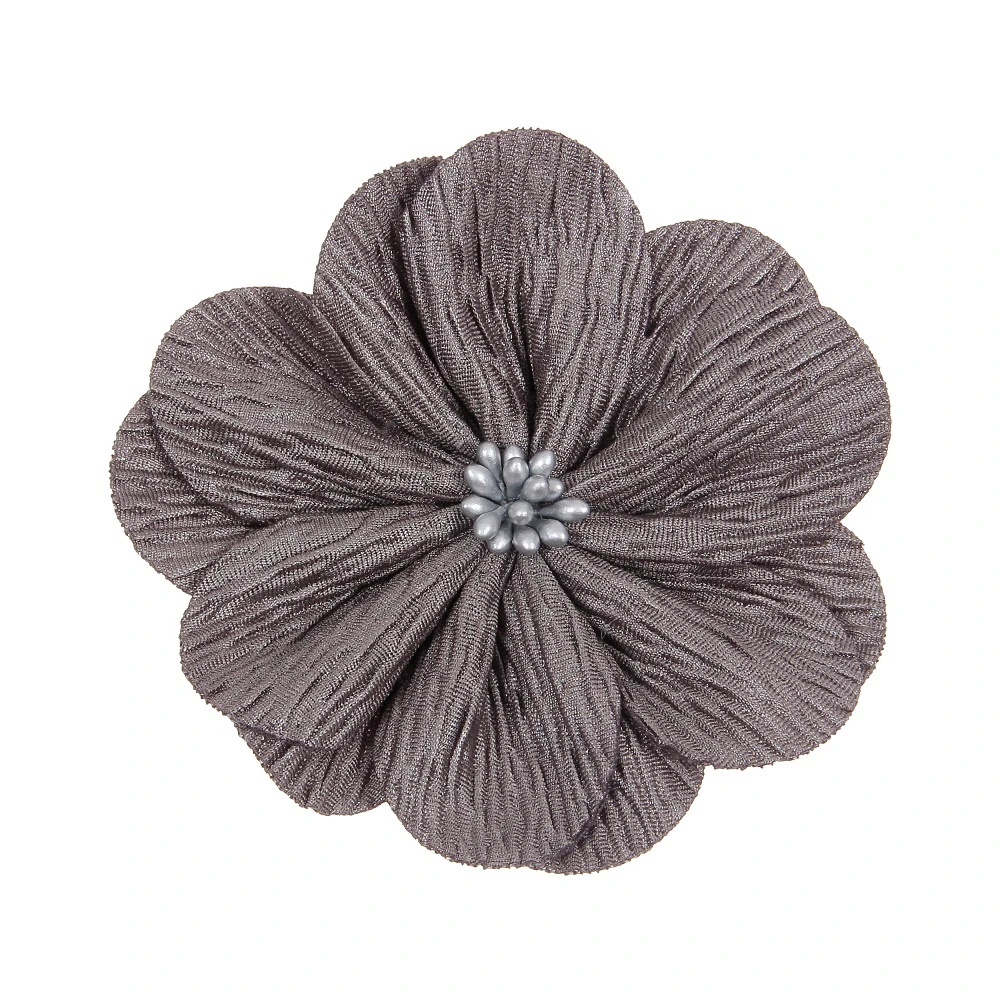Nishine 30pcs/lot 3.2" Newborn Satin Fabric Flowers With Match Stick Center Old Wrinkles For Diy Headband Clips Hair Accessories - Цвет: 1