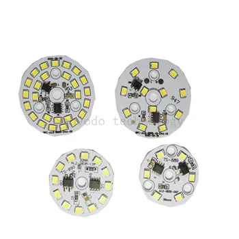 

10X High quality 175-265V input driverless aluminum pcb with 2835SMD light board for DIY project 3W/5W/7W/9W/12W free shipping