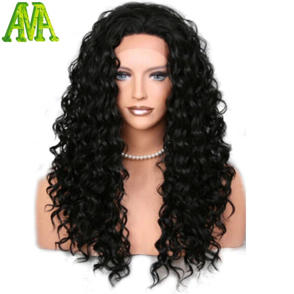 Deep wave virgin glueless full lace wigs Malaysia 130 density human