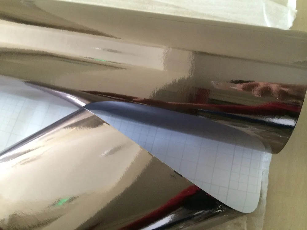 Black_strecthable chrome mirror car wrap curve parts chrome foil (3)