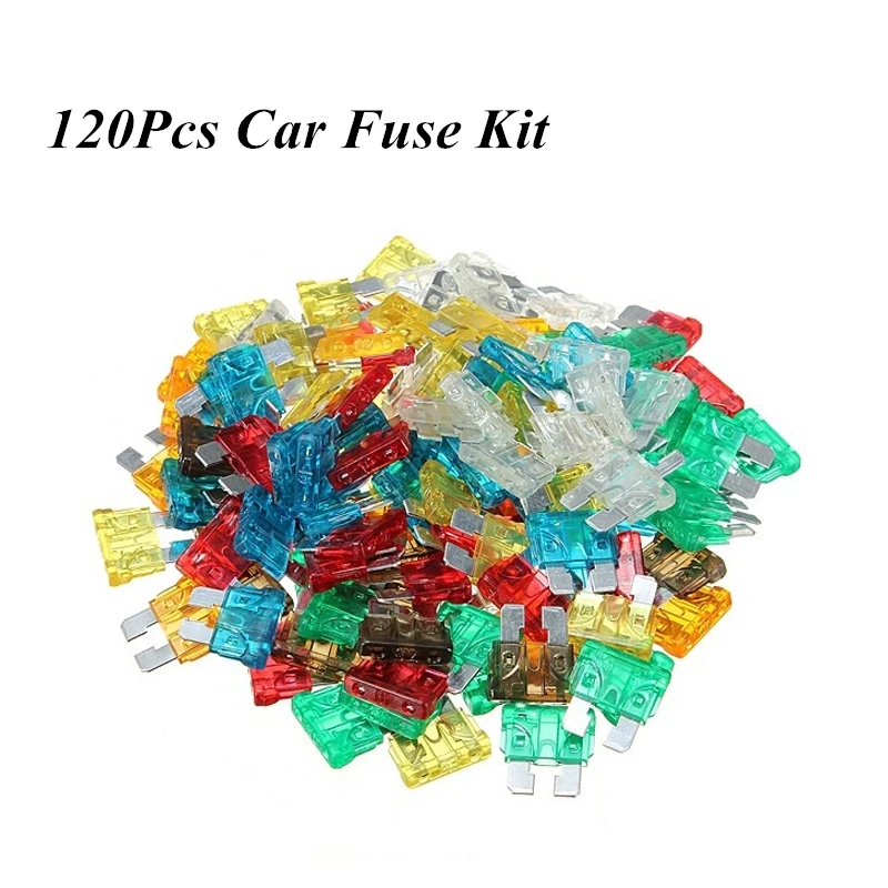 

120Pcs/set Assorted Mixed Standard Blade Fuse For Car Auto Vehicle 5A 7.5A 10A 15A 20A 25A 30A For Auto Car Truck