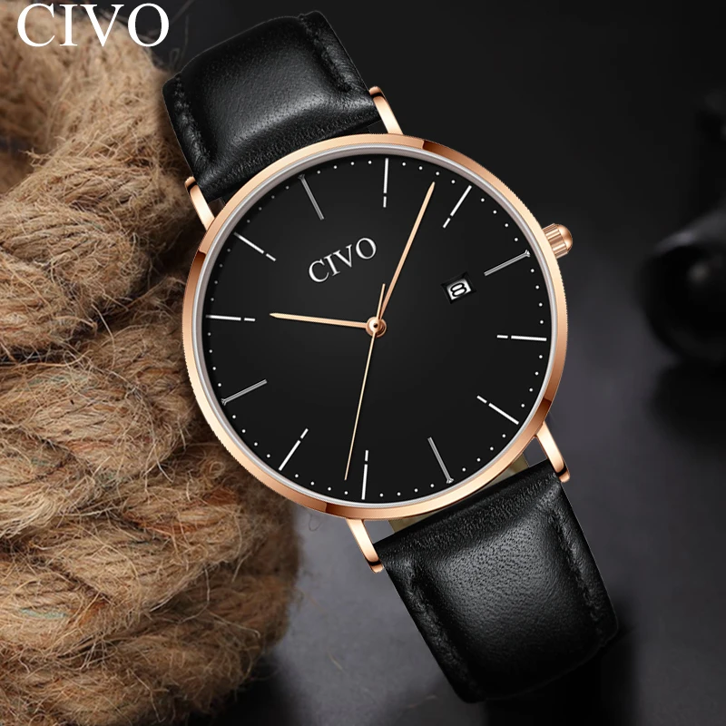 

CIVO Fashion Top Brand Men Watch Erkek Kol Saati Waterproof Luxury Quartz Man Wrist Watches Sport Casual Clock Montre Homme 2019