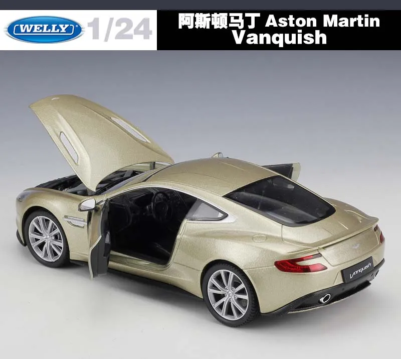 Welly литый под давлением масштаб 1:24 симулятор Aston Martin Vanquish модель автомобиля из