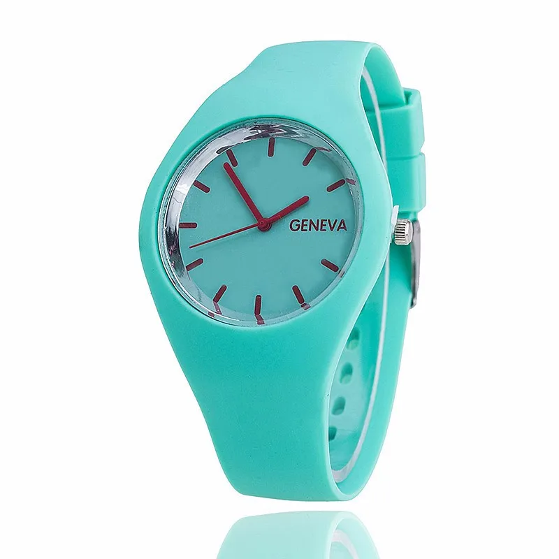 Повседневный простой стиль желе кварц-силиконовый ремешок для часов дамы браслет часы идеальный подарок часы для женщин Relojes hombre
