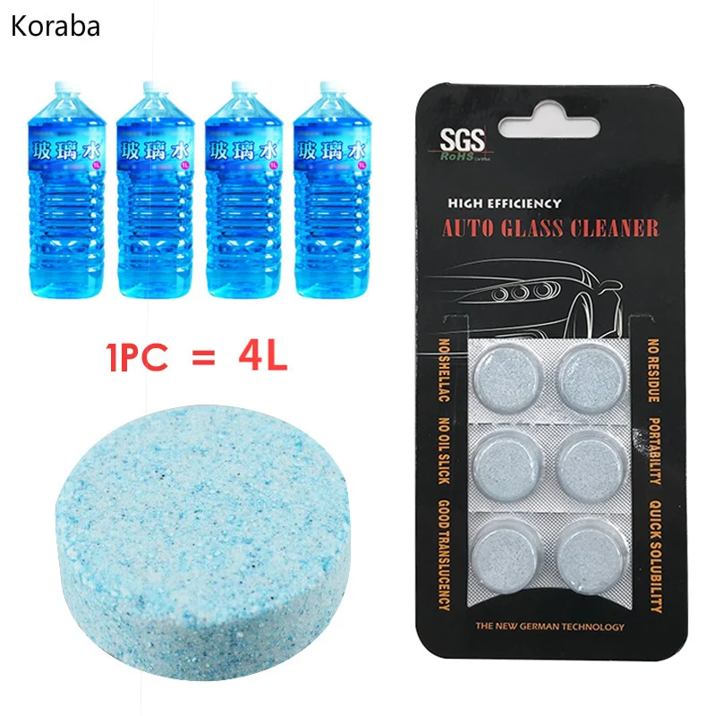 

Solid Washer Concentrate Making Up Car Windshield Washer Fluid Windscreen Cleaner Screen Wash Wiper Fluid ( 6 pcs / Pack )