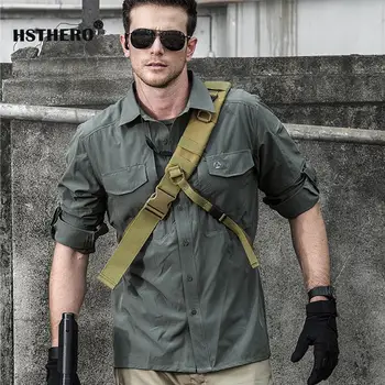 

Tactical Shirts Men's Military Combat Male Quick Dry Breathable Slim fit Casual Long Sleeve Black Army Green Blue Khaki Shirts