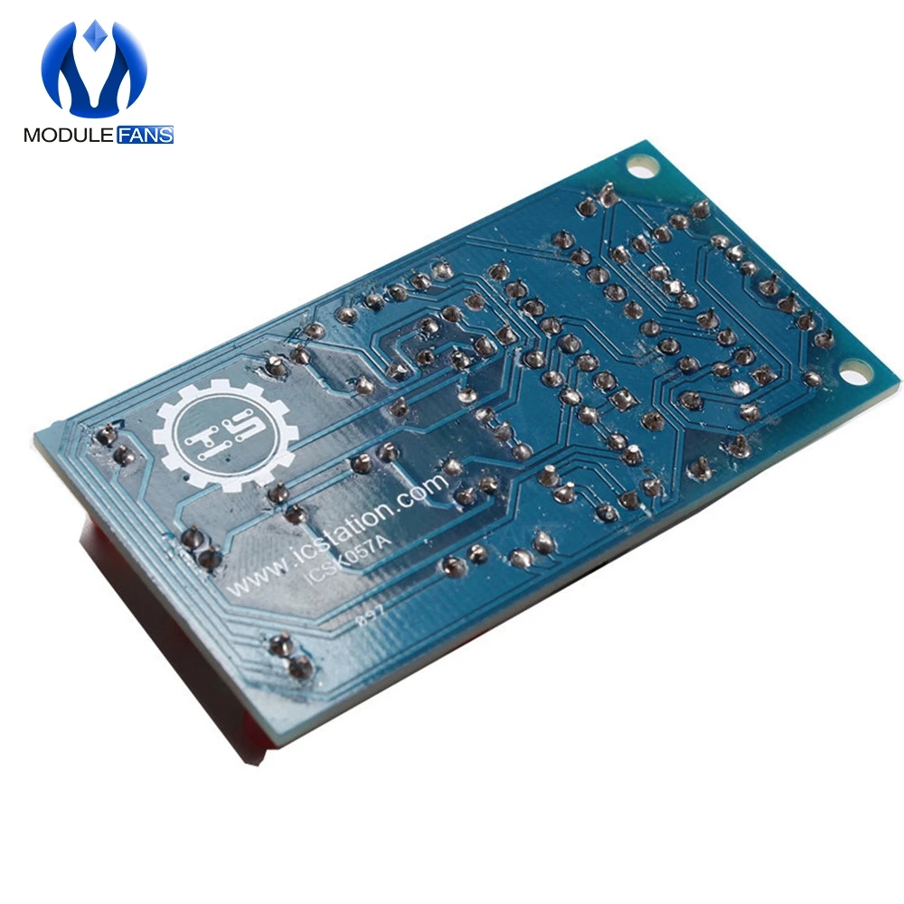 Электронные кубики NE555 светодиодный модуль CD4017 DIY Kit 5 мм красный 4 в ICSK057A