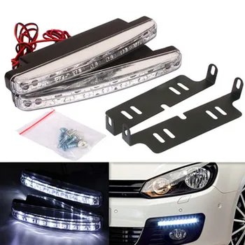 

8 LED Daytime Running DRL 12V DC Light Bar day light For Chevrolet Lanos Malibu Metro Monte Carlo MW Niva Sail Sonic