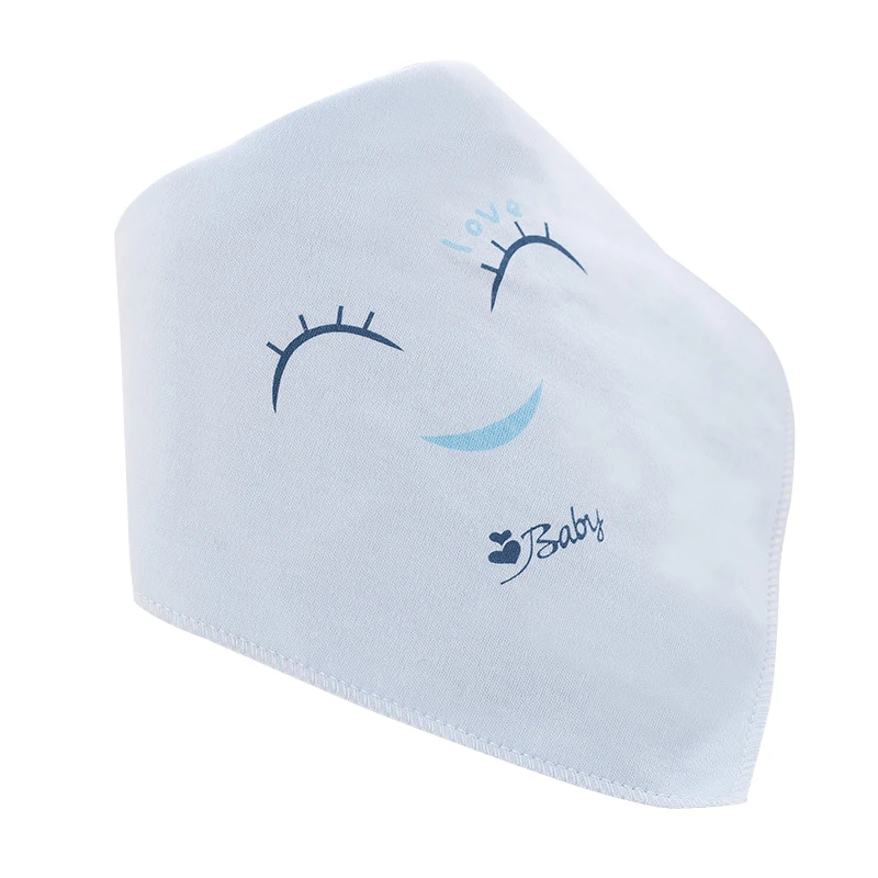 

5pcs Newborn Baby Bibs Soft Cotton Smiling Face Burp Cloth For Teething Drooling Feeding Unisex Baby Scarf