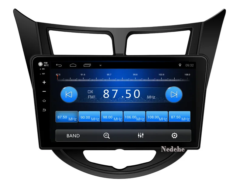 Best Nedehe 9 inch Android 8.1 car radio stereo for Hyundai Solaris Verna I25 car dvd gps navigation steering wheel control 1