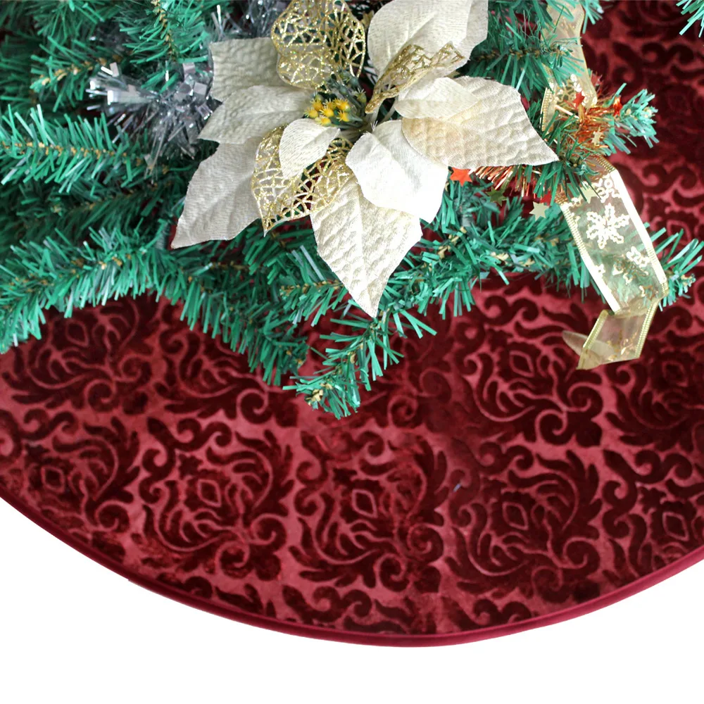 Maroon Christmas Tree Skirt 