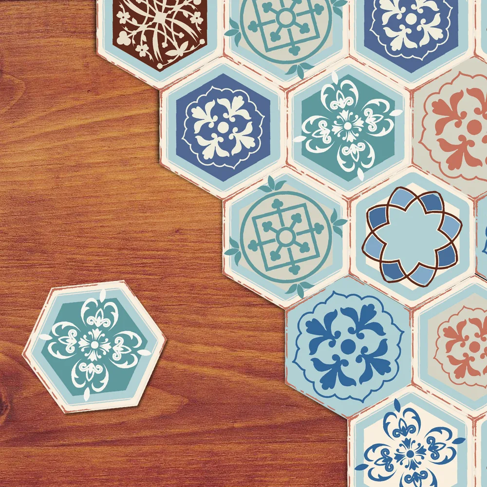 Funlife جديد معجون معجون البلاط أرضية المنزل ريترو ستايل ملصقات الحائط غرفة نوم غرفة المعيشة الحمام DB058 3 مجموعات من 30 قطع Funlife جديد معجون معجون البلاط أرضية المنزل ريترو ستايل ملصقات الحائط غرفة نوم غرفة المعيشة الحمام DB058 3 مجموعات من 30 قطع