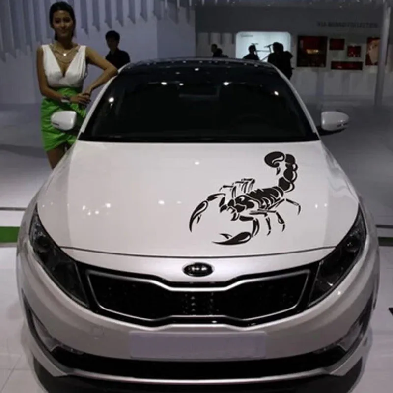 

наклейка на авто Car Sticker New Front And Rear Bumpers Decor Mural Art Scorpion Car Decal Sticker Car Accessories ##0