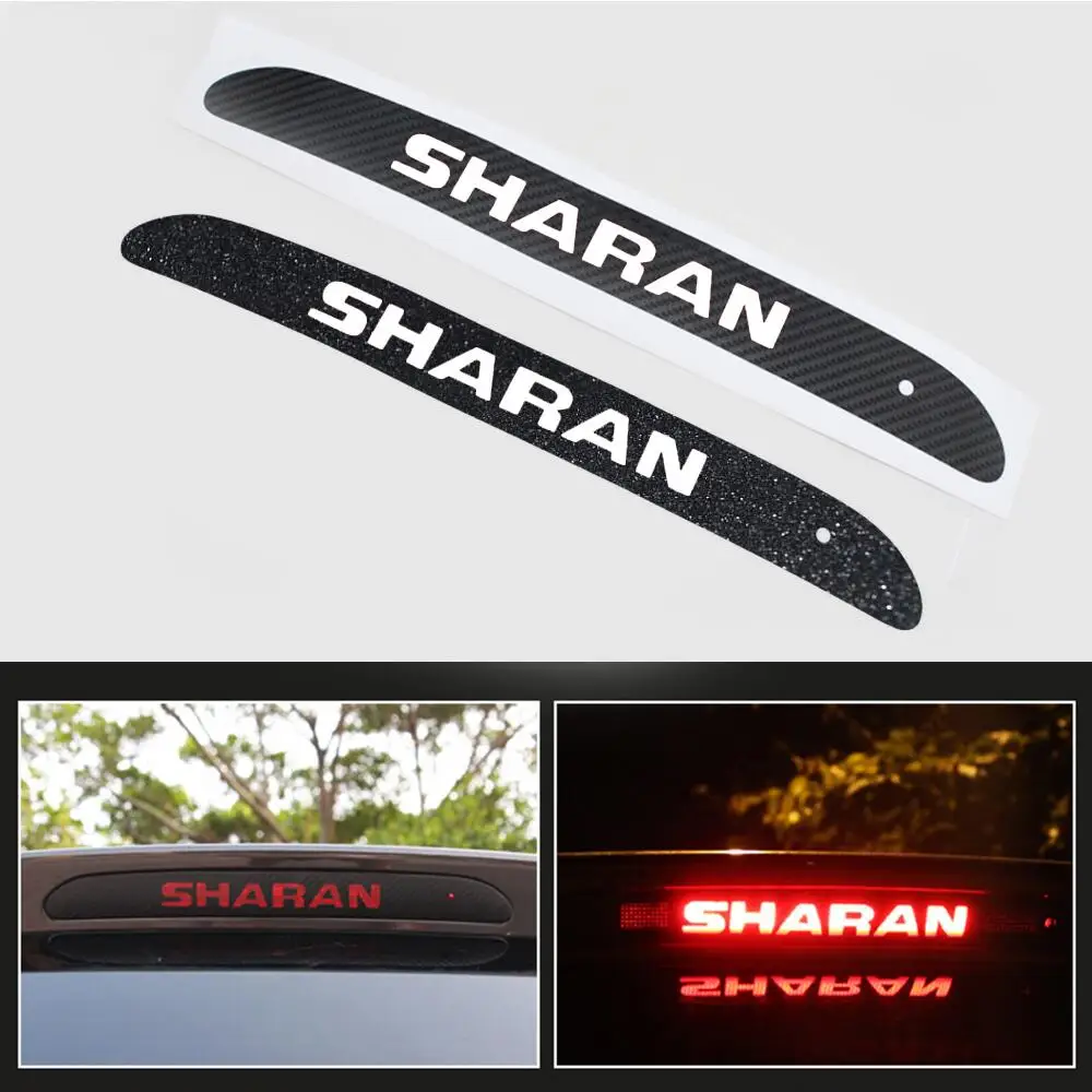 Car Additional Brake Light Sticker Carbon Fiber Decoration Cover Stickers Case For Volkswagen VW
