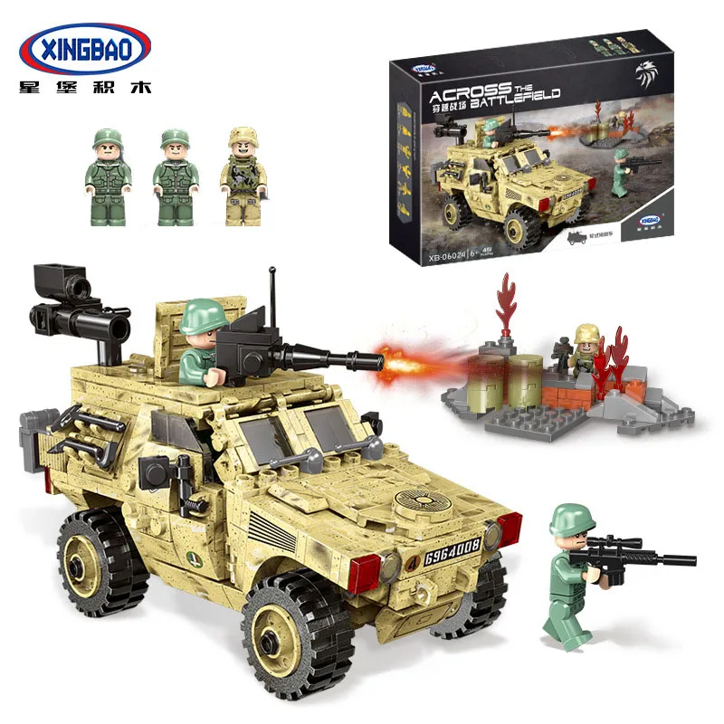 

XINGBAO XB06024 Army Series Self-Locking Bricks Military Building Blocks Armored vehicle Special Forces Soldier Bricks D27