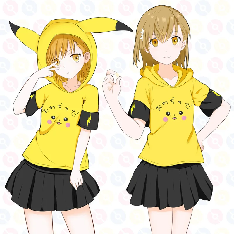 anime girl pikachu hoodie