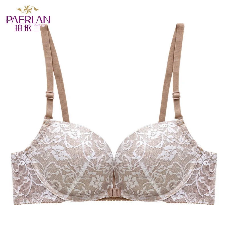 

PAERLAN best selling full cup lace edge flower detachable shoulder strap backless invisible dress bra