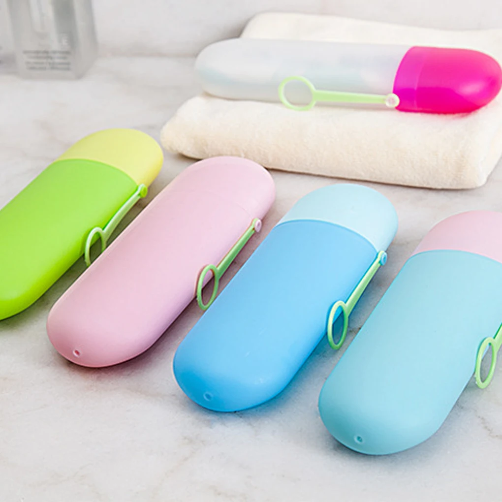 Portable Travel Toothpaste Toothbrush Holder Case Household Storage Cup Outdoor Holder Bathroom Accessories