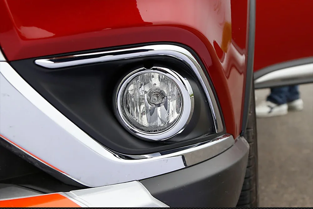 Для Mitsubishi Outlander 2016 2017 2018 ABS хромированный Передний фонарь противотуманный