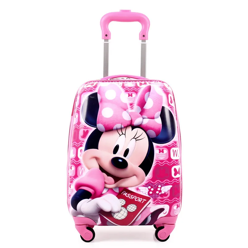 

RTYCDG Cartoon Kids ABS Rolling Luggage Trolley Case Children Luggage 18 Inch Spinner Suitcase Carry-Ons Boy Girl Wheeled Bag