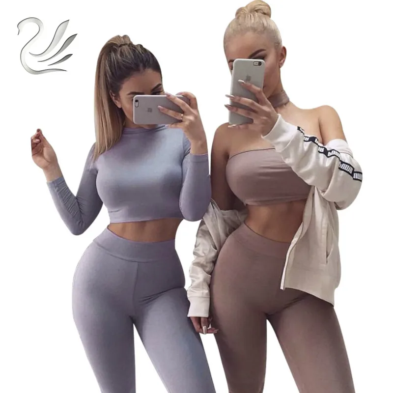 

Autumn Rompers Womens Jumpsuit Long Sleeve Two Pieces Outfits Tight Party Bodycon Bodysuit Jumpsuits Sexy Overalls For Women