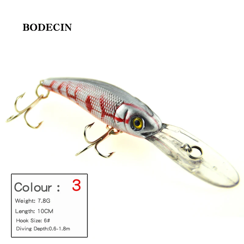 1PCS Hard Minnow Fishing Lure Pesca Lures Wobbler Bait For Seabass Tackle Peche Wobblers Artificial Baits Fish Sea 10CM7.8G  (12)